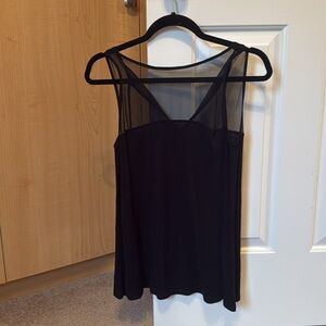 Only Hearts NYC black and sheer tank